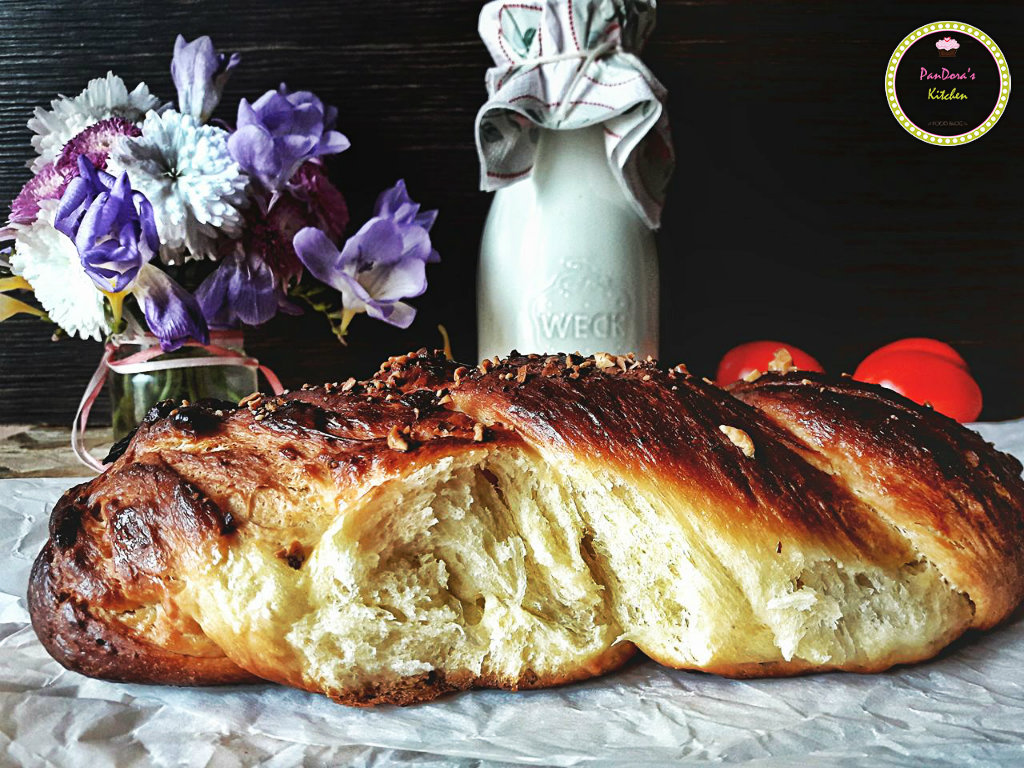 τσουρέκι με ίνες-τσουρέκι-πάσχα-πασχαλινές συνταγές